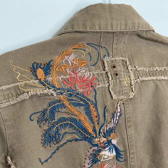 Urban Life Embroidered Cargo Jacket, XL - Picture 5 of 8